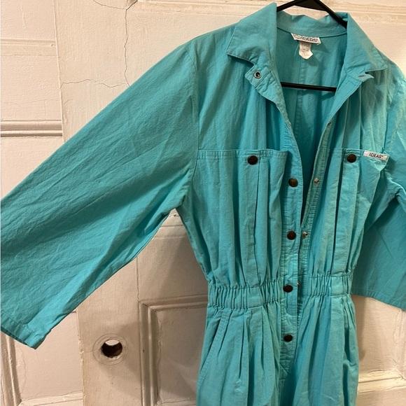 Ideas brand turquoise jumpsuit size small - Picture 3 of 9